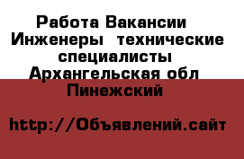 Работа Вакансии - Инженеры, технические специалисты. Архангельская обл.,Пинежский 